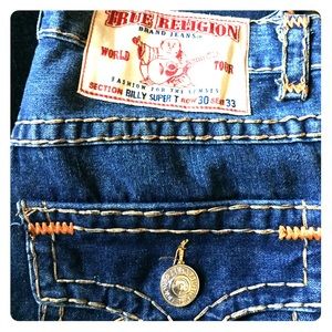True Religion Designer Jeans. Like new. Dark wash.