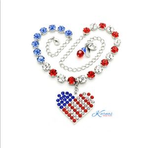 🇺🇸 LADY LIBERTY 8mm Crystal Necklace & Pendant