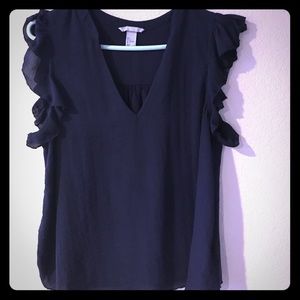 Navy blue blouse