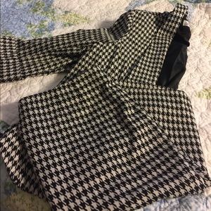 Kasper Sz 10 Skirt. Houndstooth Pattern