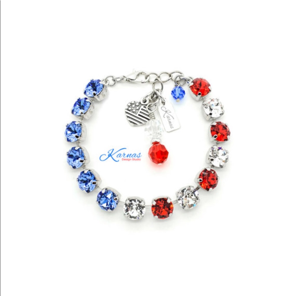 🇺🇸 LADY LIBERTY 8mm Charm Bracelet