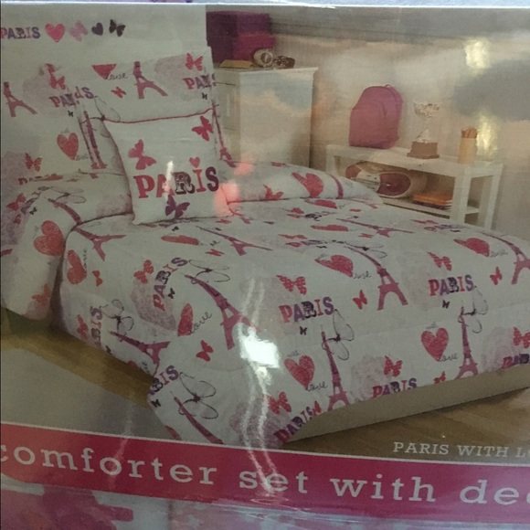 Paris Twin Comforter set - Picture 2 of 3