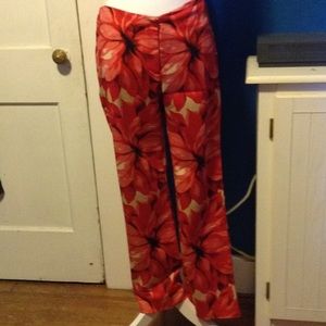 Floral print 8p pants