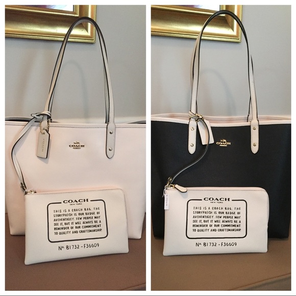 Coach Handbags - NEW Coach PVC Reversible City Tote