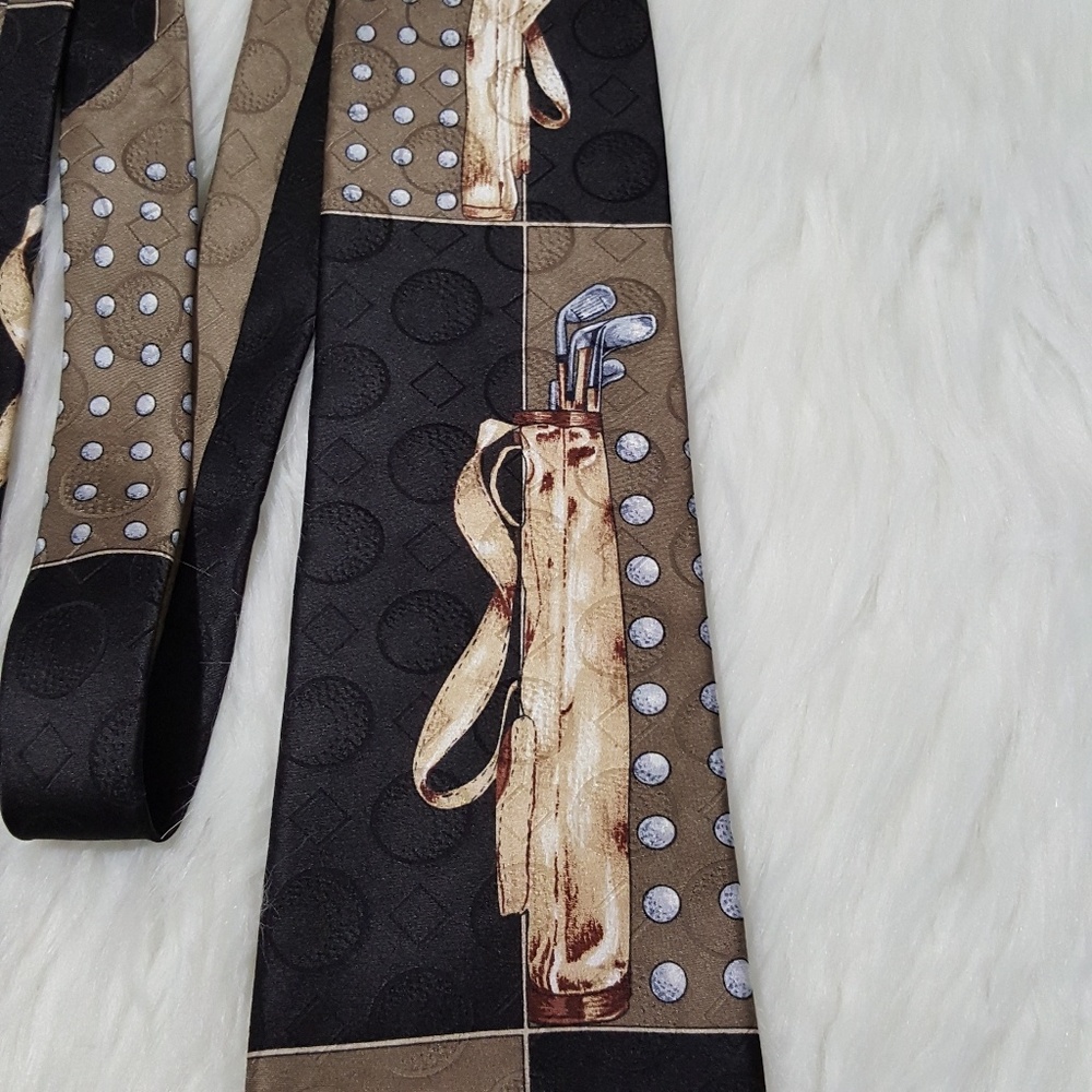 Oscar de la Renta vintage golf tie - Picture 4 of 7
