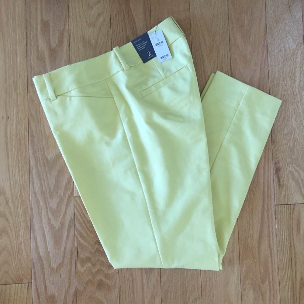NWT size 2 yellow The Limited pencil pant
