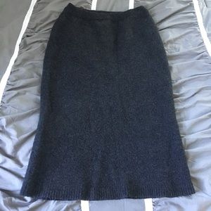 Wool Eddie Bauer maxi pencil skirt in grey