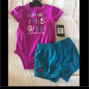 Under Armour Girl Shorts Set 6-9 months