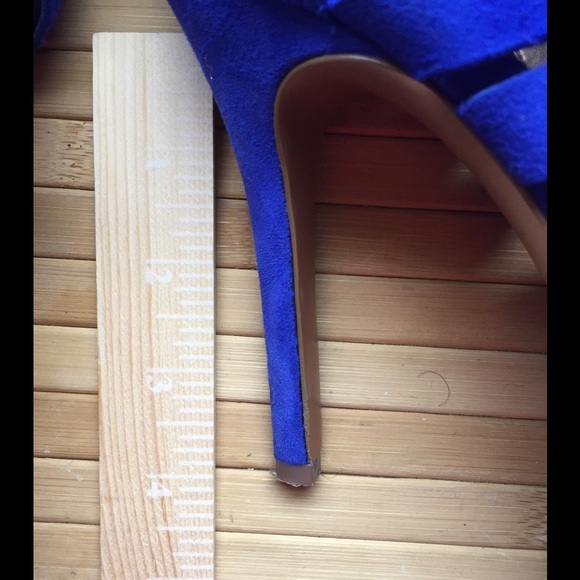 Cobalt Blue Cage Sandals - Picture 3 of 3