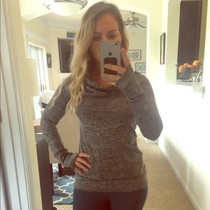 Cowl neck sweat shirt