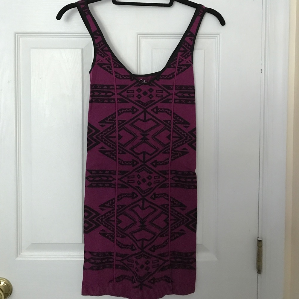 Purple body con dress