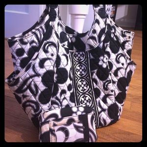 Vera Bradley tote purse & matching wallet