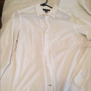 BR men's white dress shirt - medium.