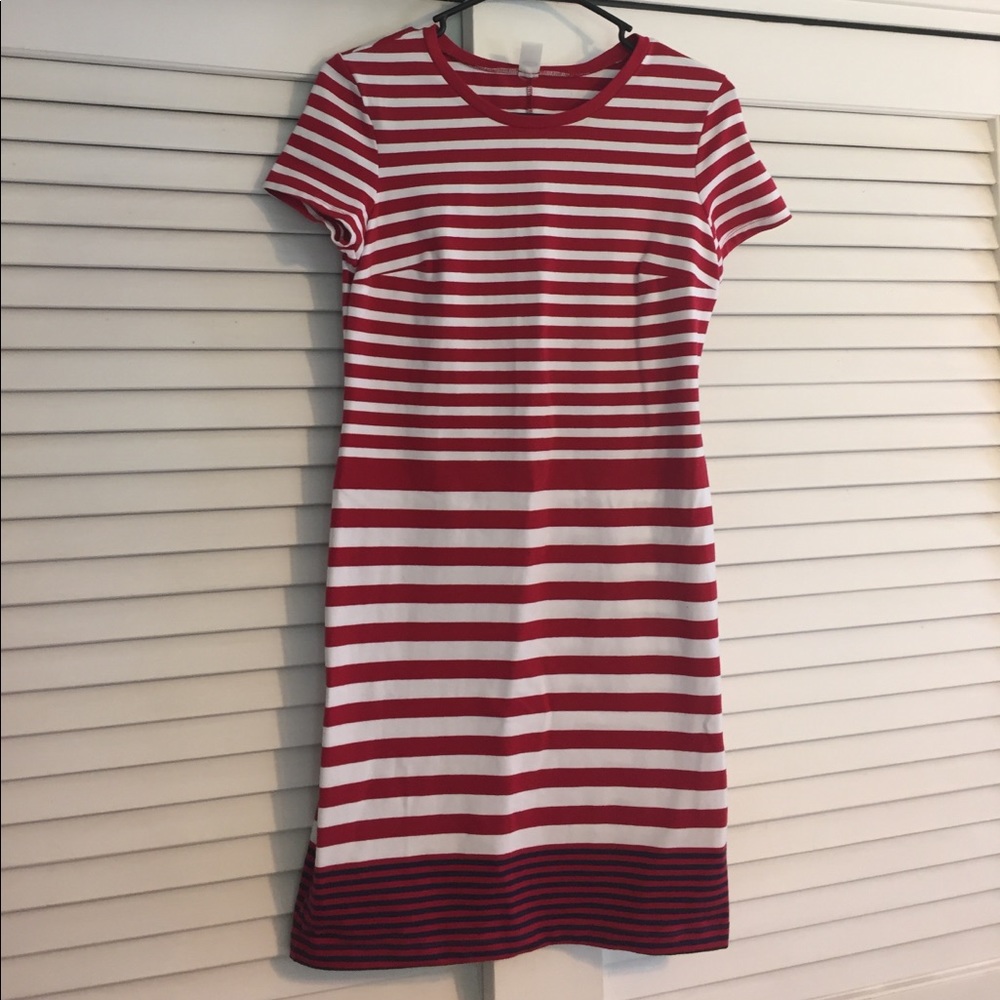Old Navy red and white (& blue) striped dress