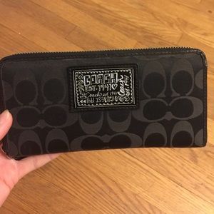 Black coach wallet