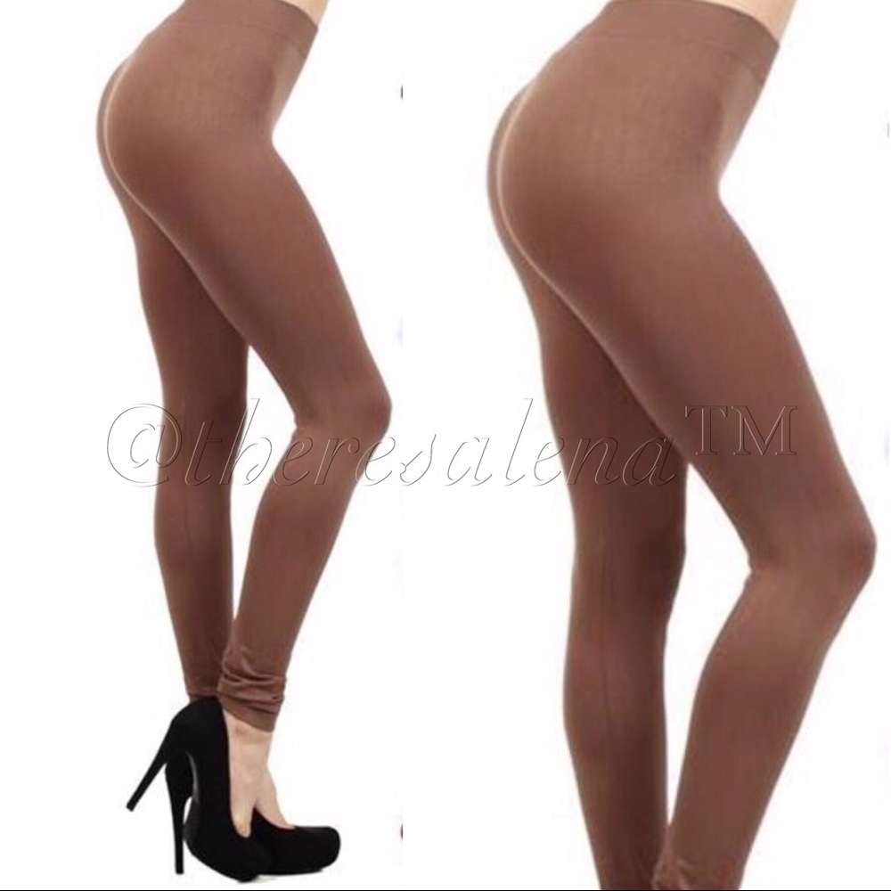 High waist soft-brush Mocha Leggings