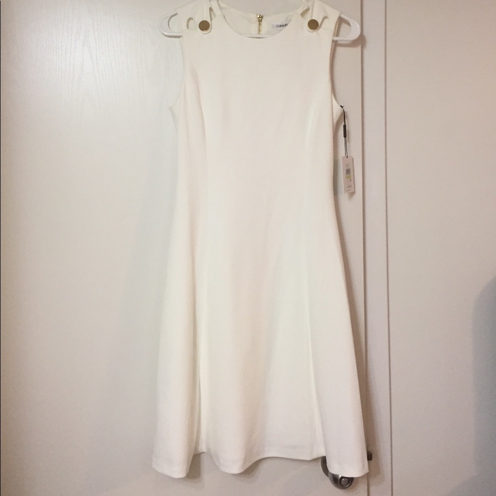 SALE! NWT Calvin Klein Little White Dress