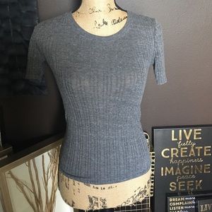 Soft rib tee by TopShop