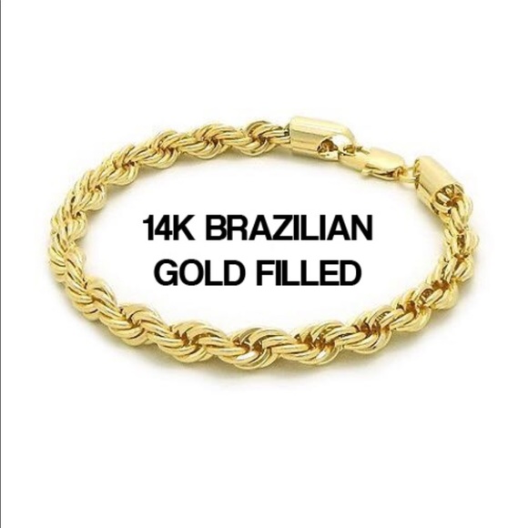 Accessories 14k Brazilian Gold Filled Twist Rope Bracelet Poshmark