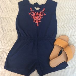 Children's Place blue romper size 10/12