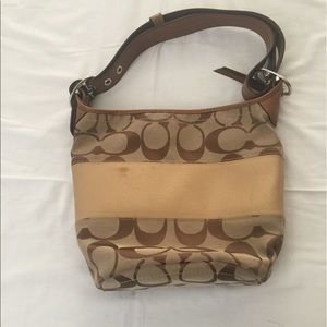 Coach bucket bag. Monogrammed