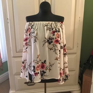 Floral Off the Shoulder Blouse