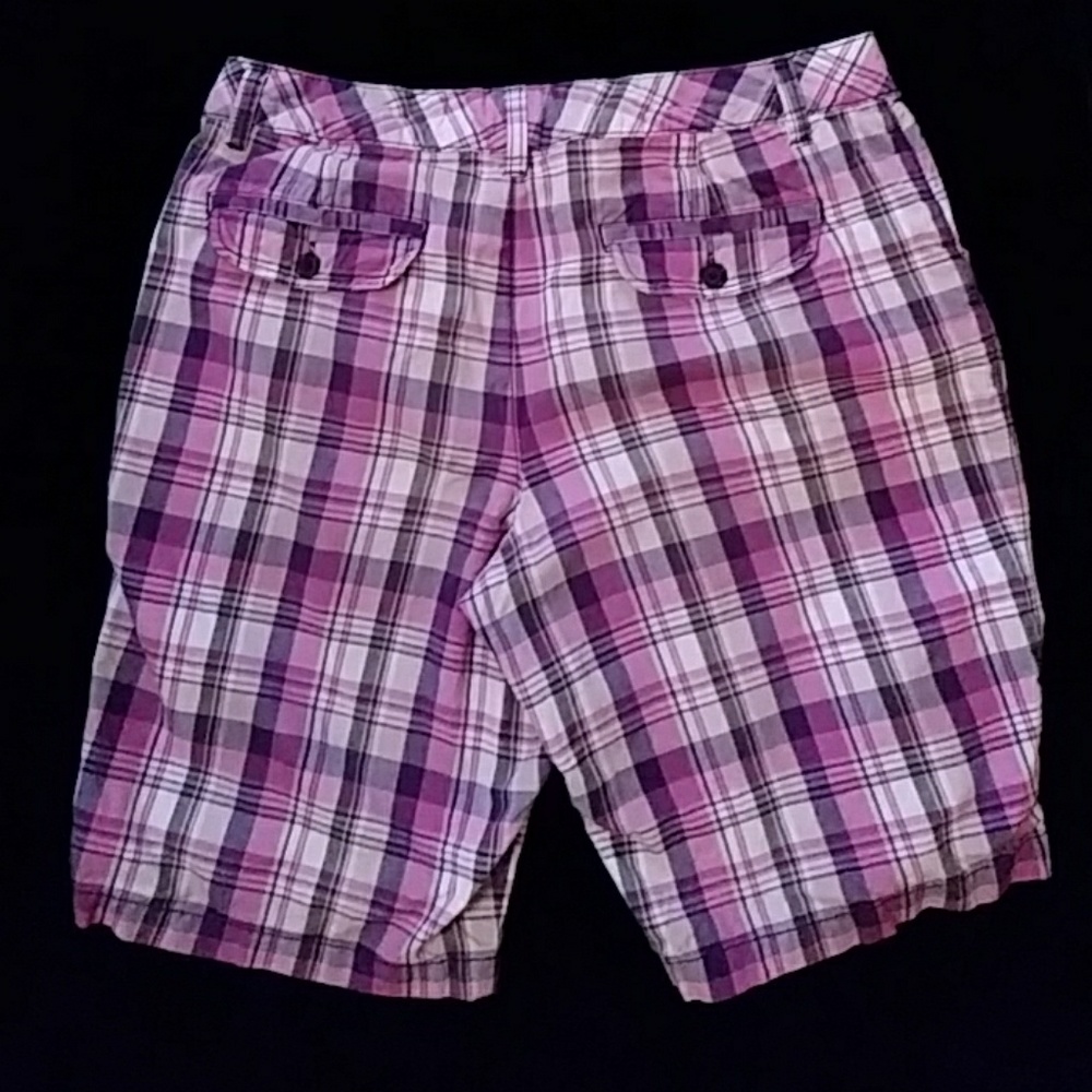 LFL pink plaid shorts - size 8