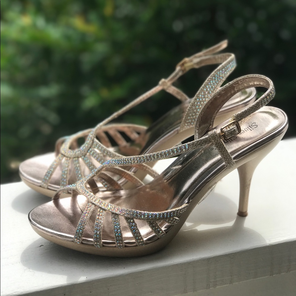 Silver Slipper High Heels