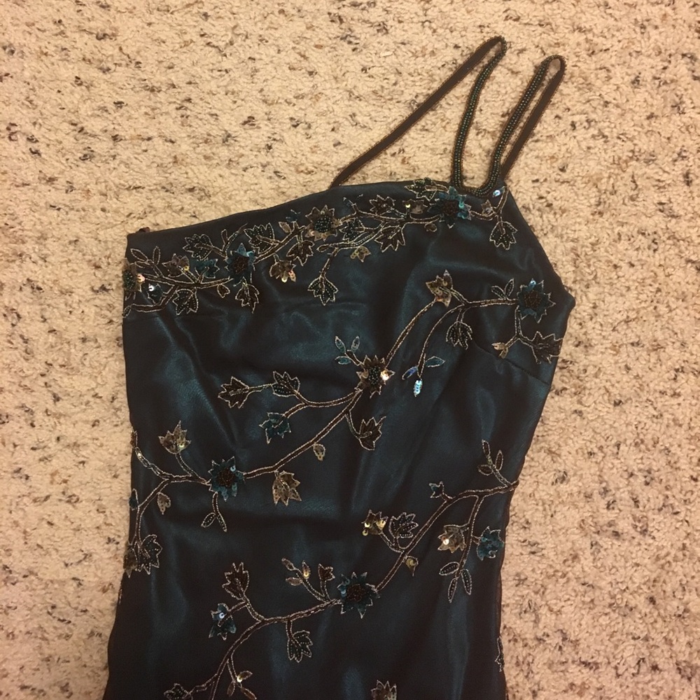 Scala beaded one shoulder dress