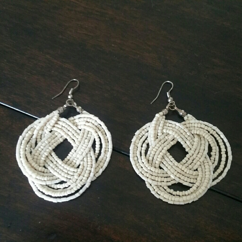 Cute Cream Drop Earrings
