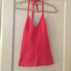 Lilly Pulitzer Hot Pink Halter Top, Size Small