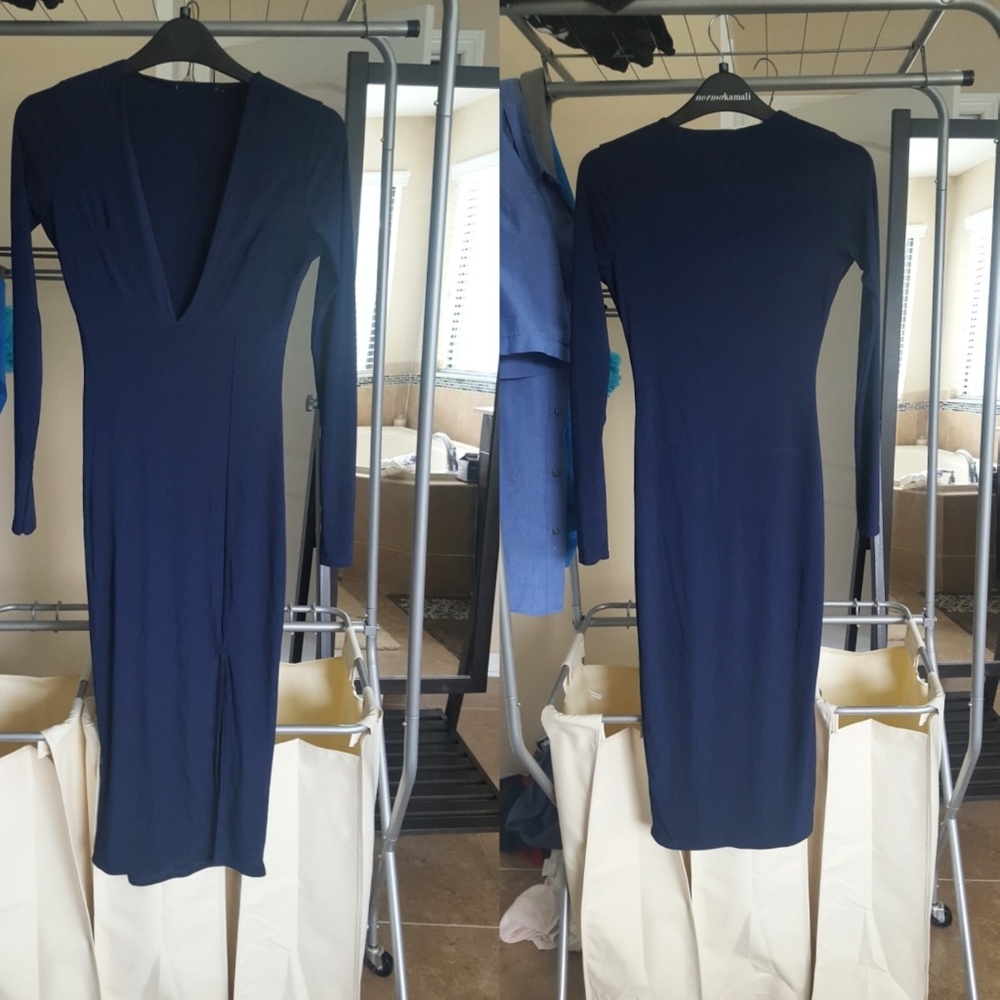 Blue body dress