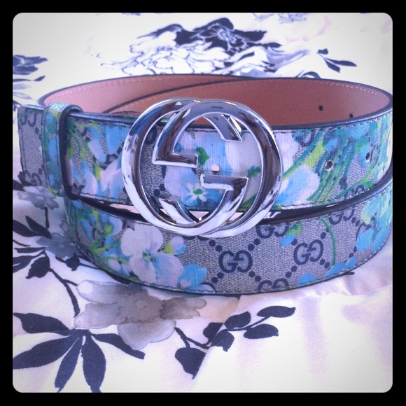 gucci bloom blue belt