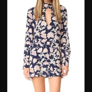 Flynn Skye Leah Mini Dress in Navy Poppies