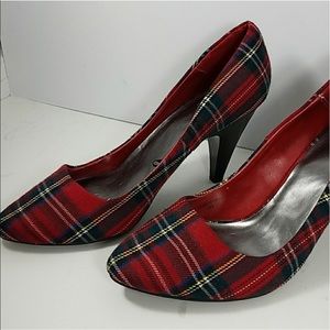Zara plaid heels