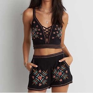 American eagle embroidered set