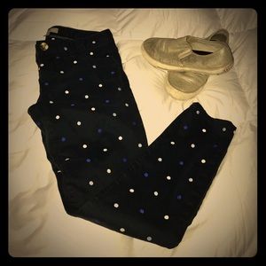 Banana Republic Skinny Ankle Dot Sz 25