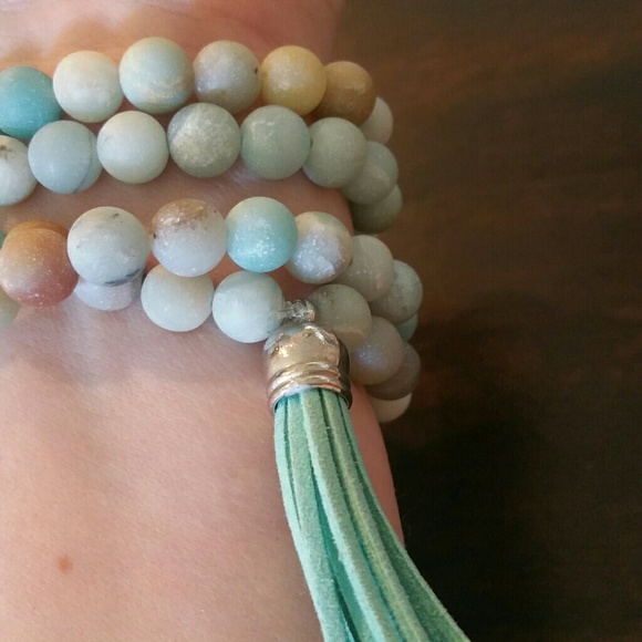 SOLD Amazonite Necklace / - Picture 2 of 4