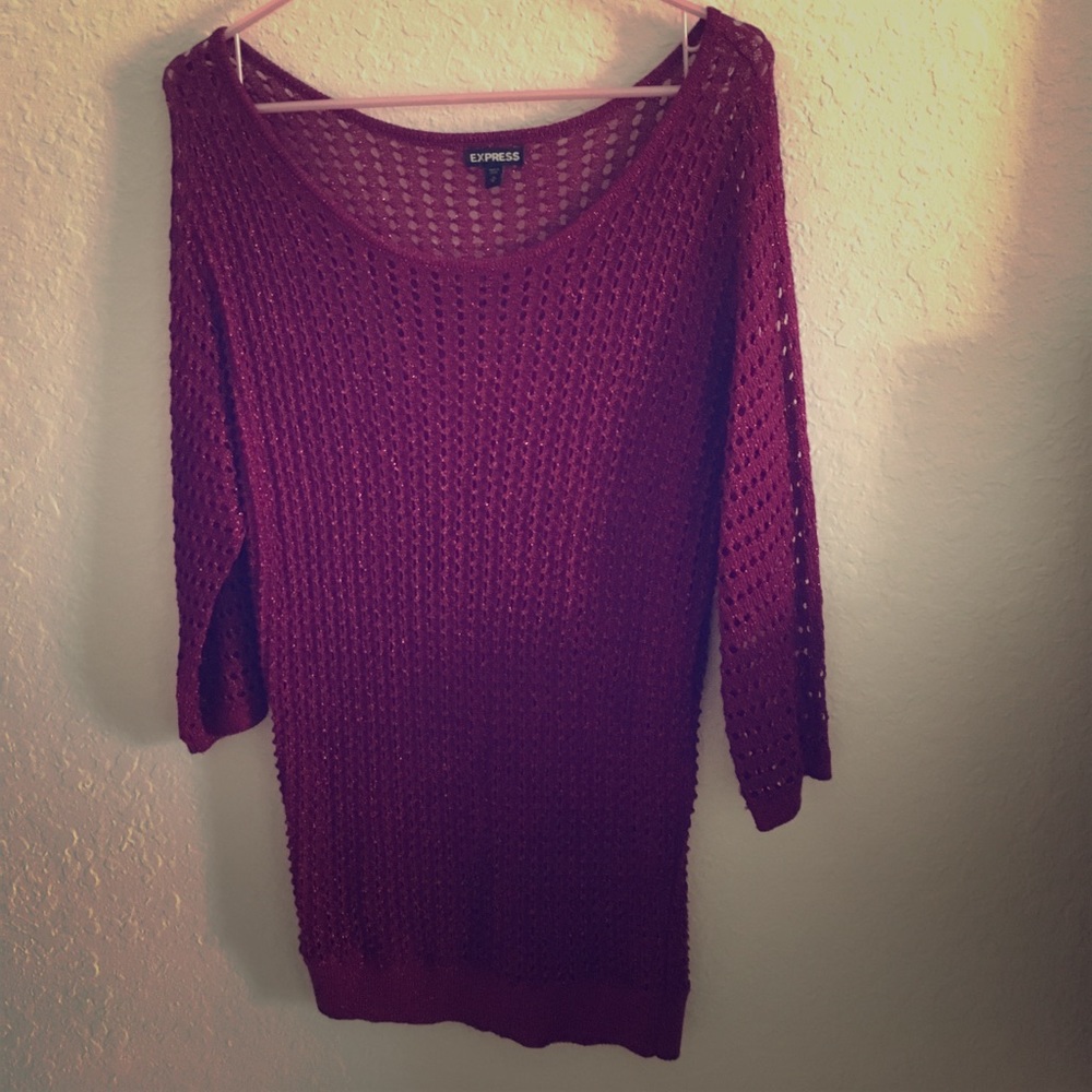 Medium purple sparkle tunic