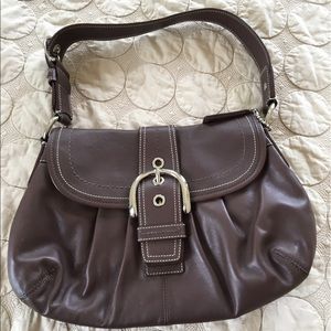 Brown coach purse