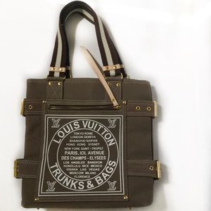 louis vuitton trunks and bags canvas tote