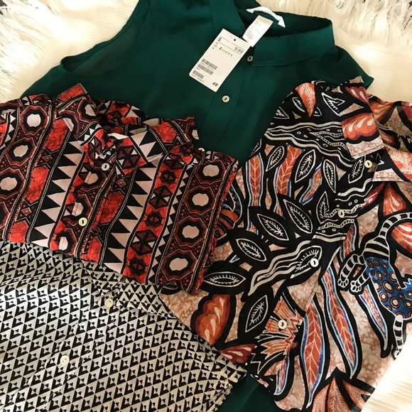 H&M Tops - Bundle of 4 H&M Button Down Sheer Sleeveless