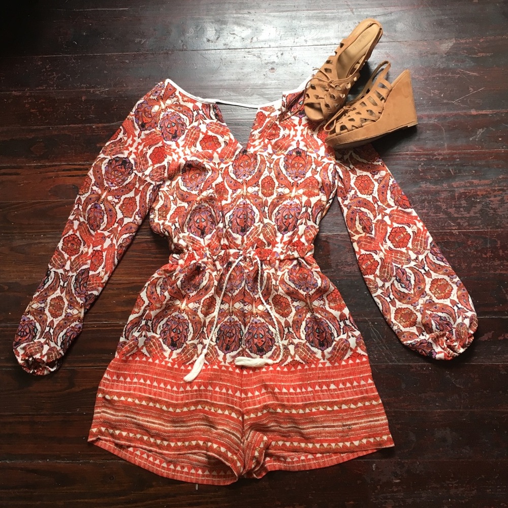 Gianni Bini Long Sleeve Romper