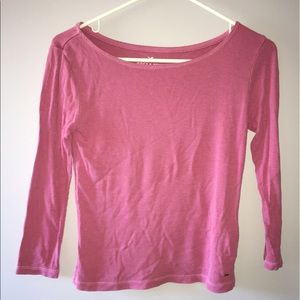 American Eagle Cute Pink Ribbed Shirt