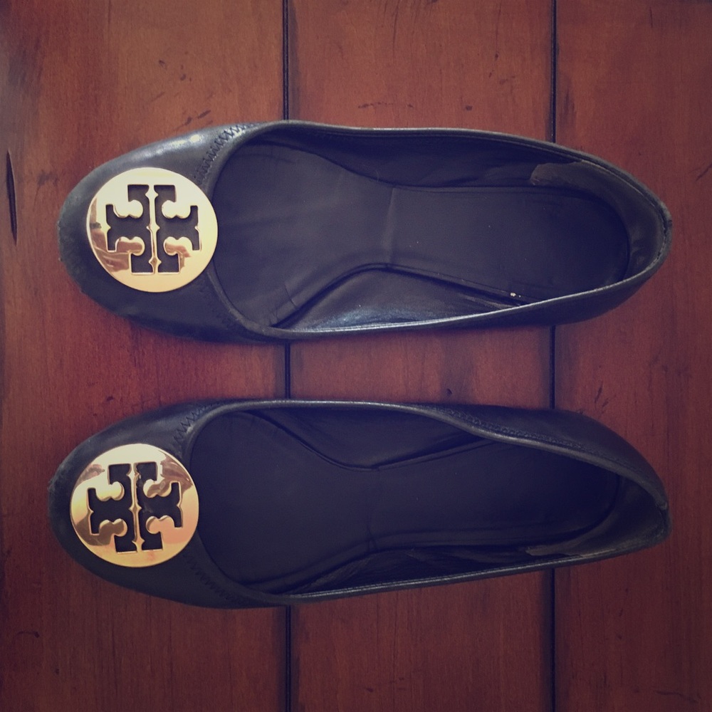 Black Tory Burch Reva flats size 7.5