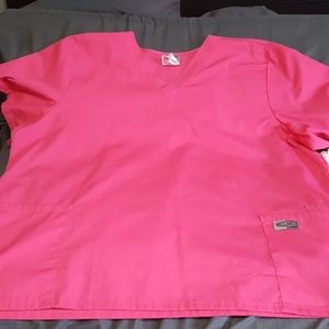 Magenta Pink 3X Scrub Top NWOT