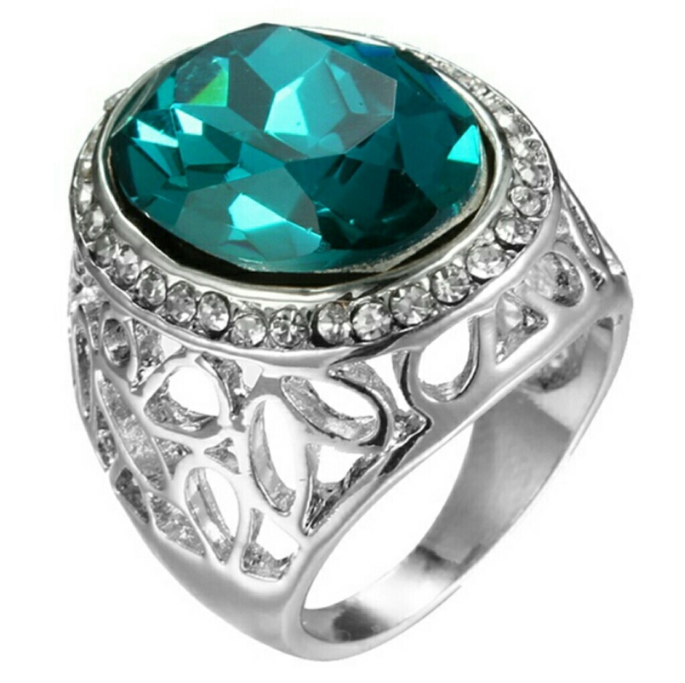 Women's Sterling Silver 925 Gemstone Ring
