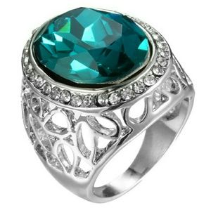 Women's Sterling Silver 925 Gemstone Ring