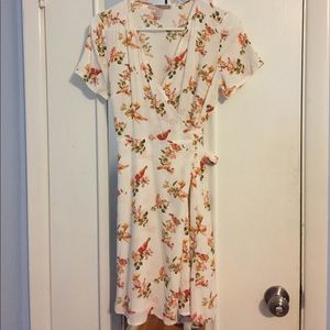 Forever 21 fit and flare wrap dress