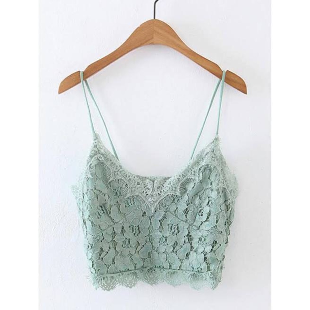 Army Green Bralette Crop Top